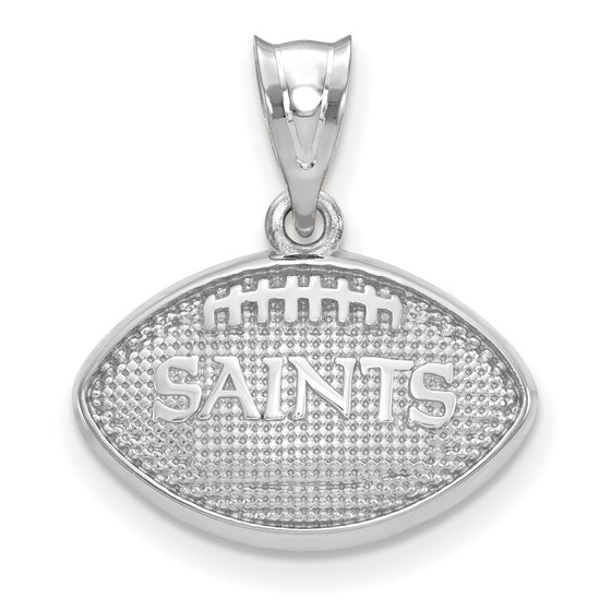 Sterling Silver New Orleans Saints Football with Logo Pendant Sterling Silver New Orleans Saints Football with Logo Pendant